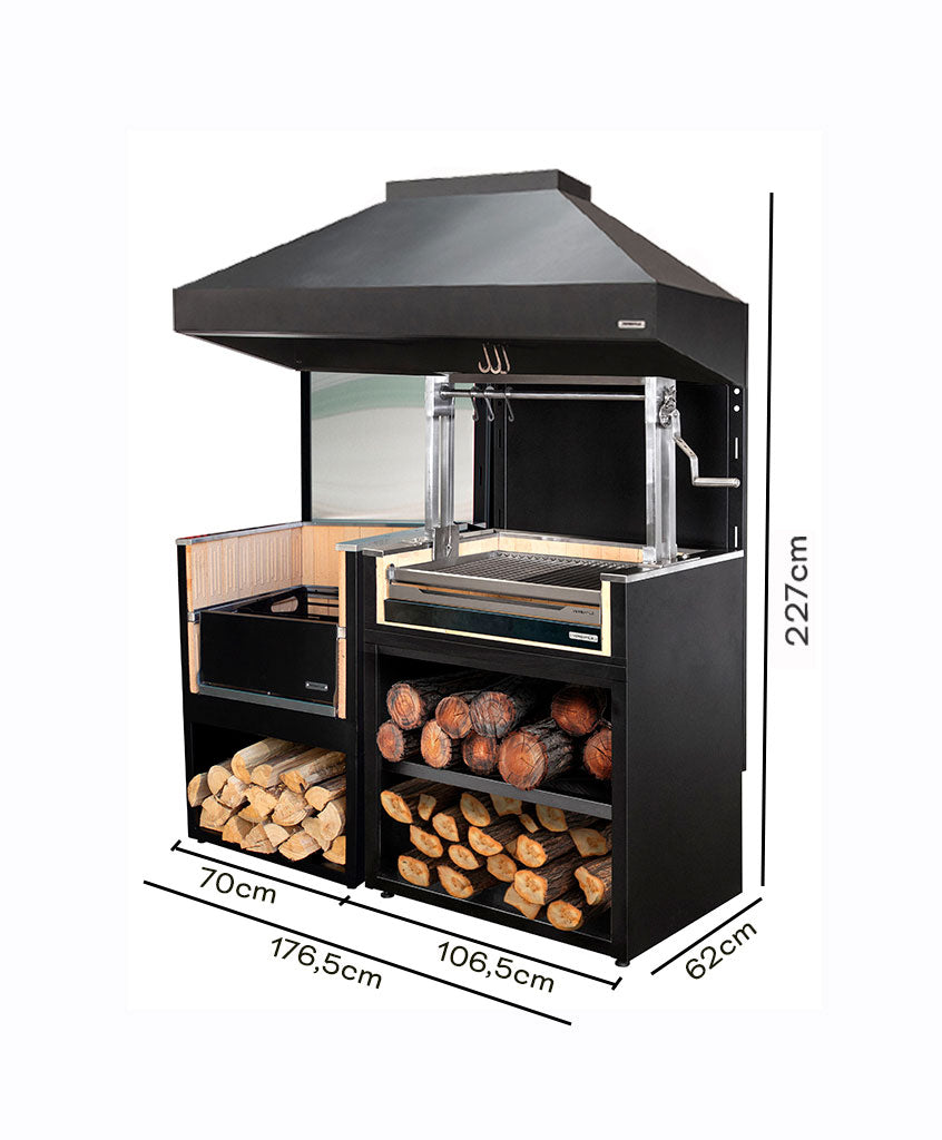 Módulo Brasero + Parrilla Carbón
