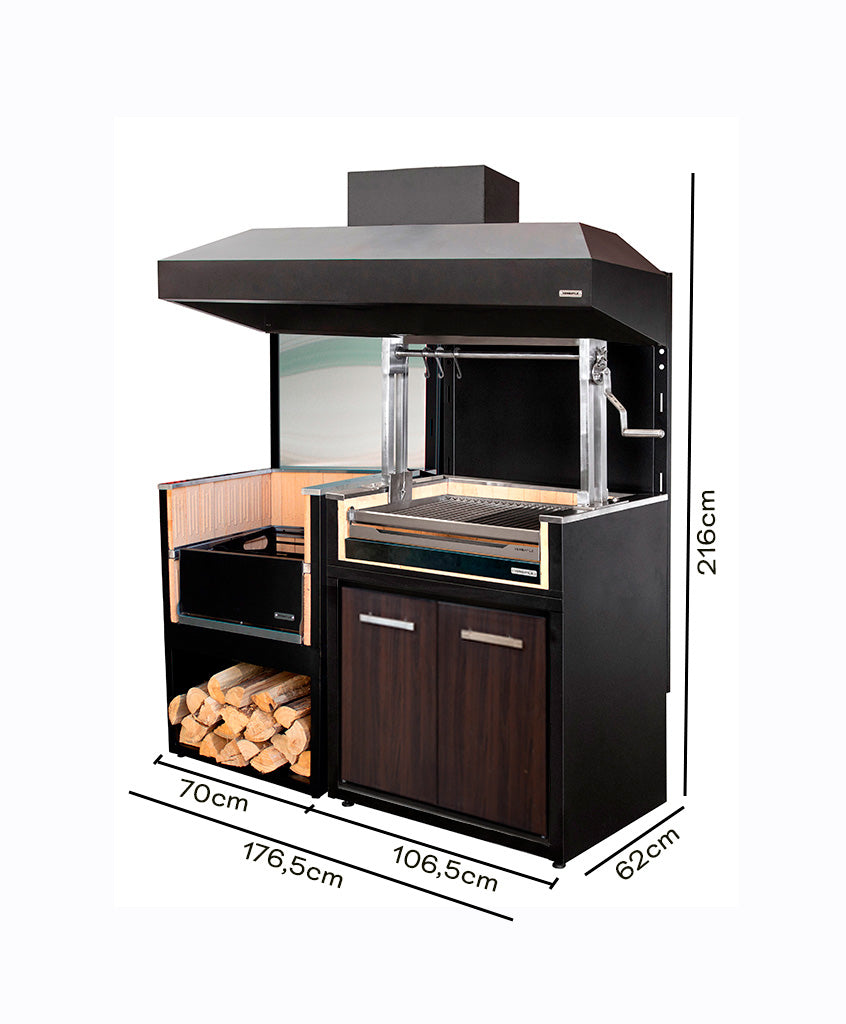 Módulo Brasero + Parrilla Carbón (Sale)