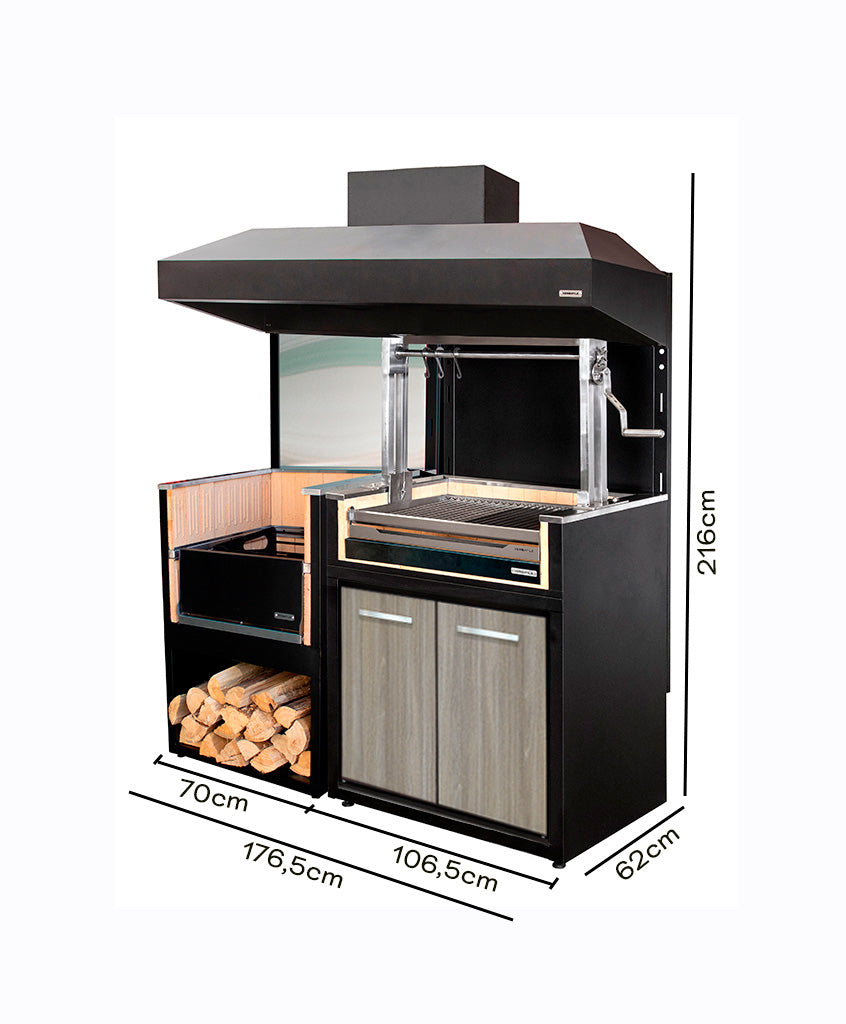 Módulo Brasero + Parrilla Carbón (Sale)