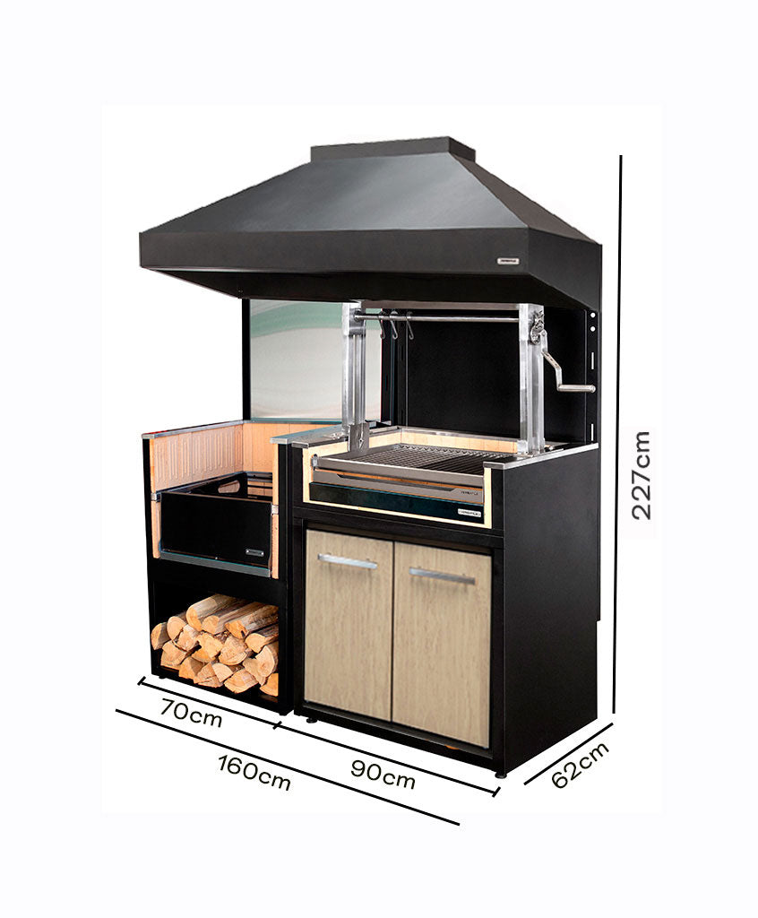 Módulo Brasero + Parrilla Carbón