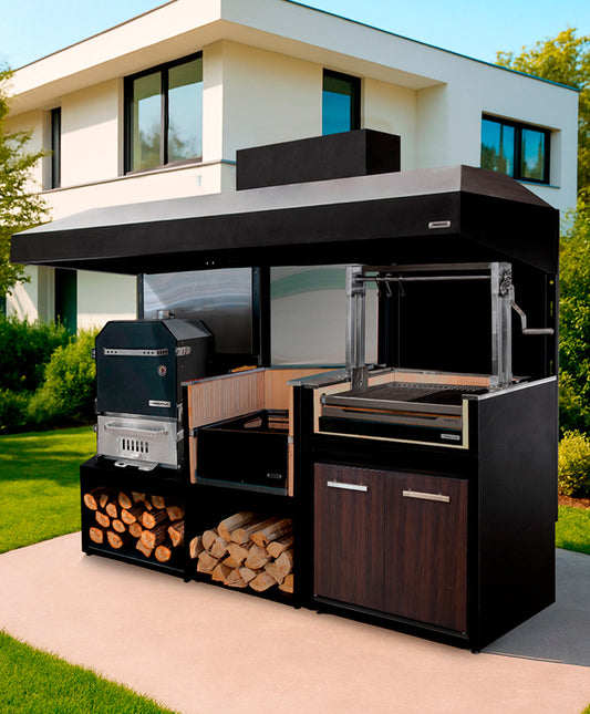 Pack Módulo Brasero + Parrilla Carbón + Horno Multifunción