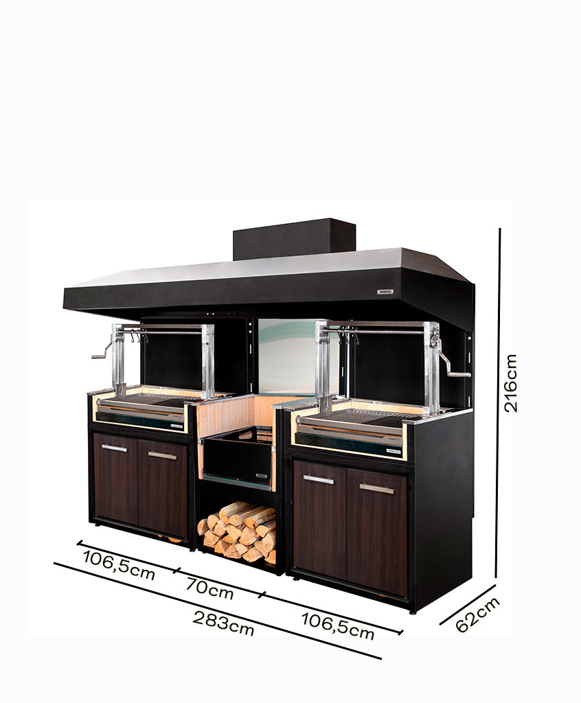 Doble Módulo Carbón + Brasero (Sale)