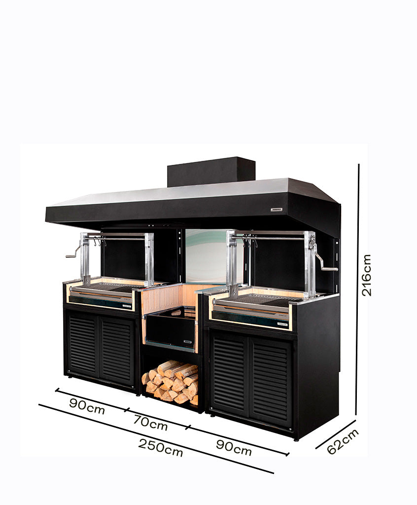 Doble Módulo Carbón + Brasero (Sale)