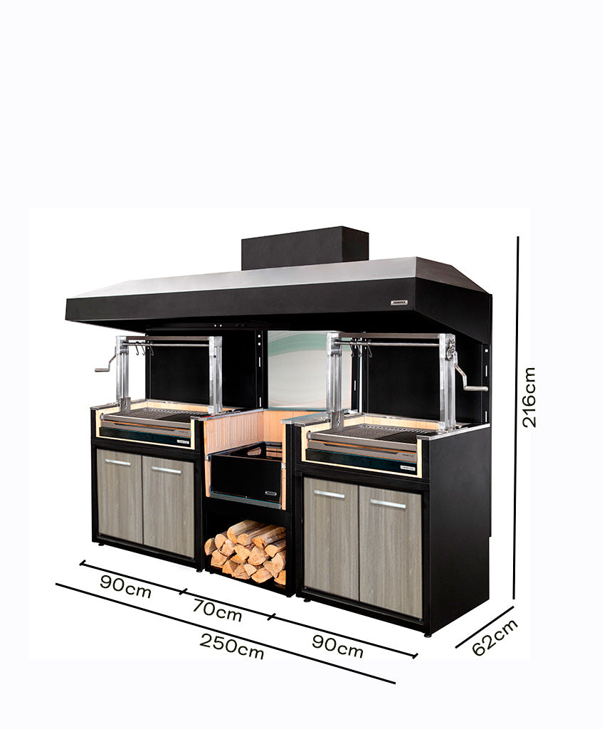 Doble Módulo Carbón + Brasero (Sale)