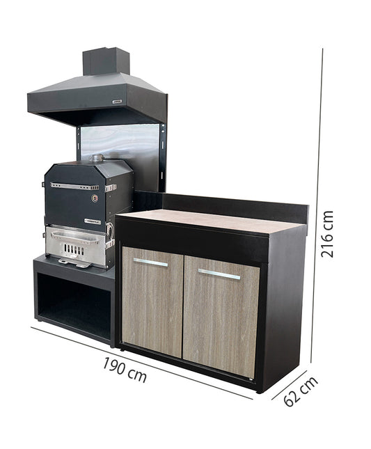 Módulo con  Horno + Módulo Base 1200 y opcional Lavacopas (Sale)