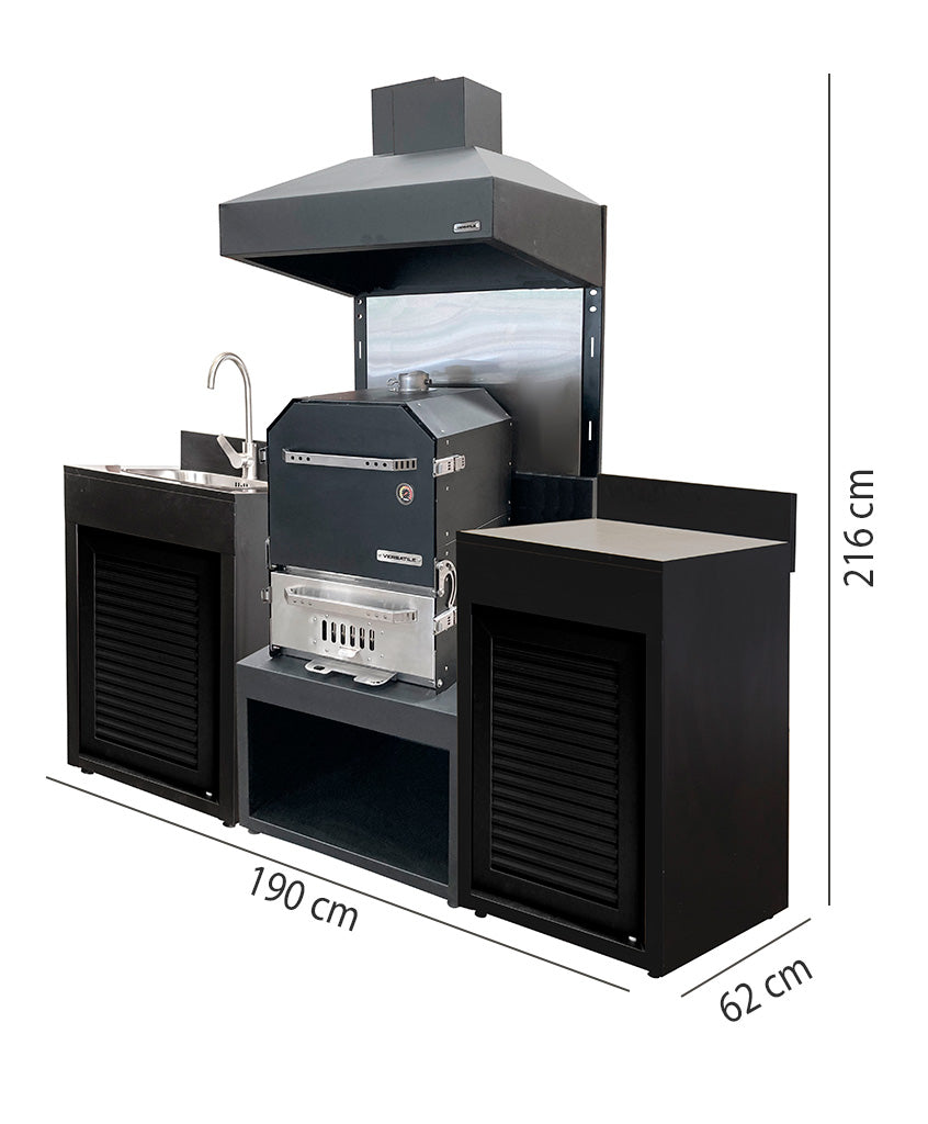 Módulo con Horno + Módulo Base 600 y  opcional Lavacopas (Sale)