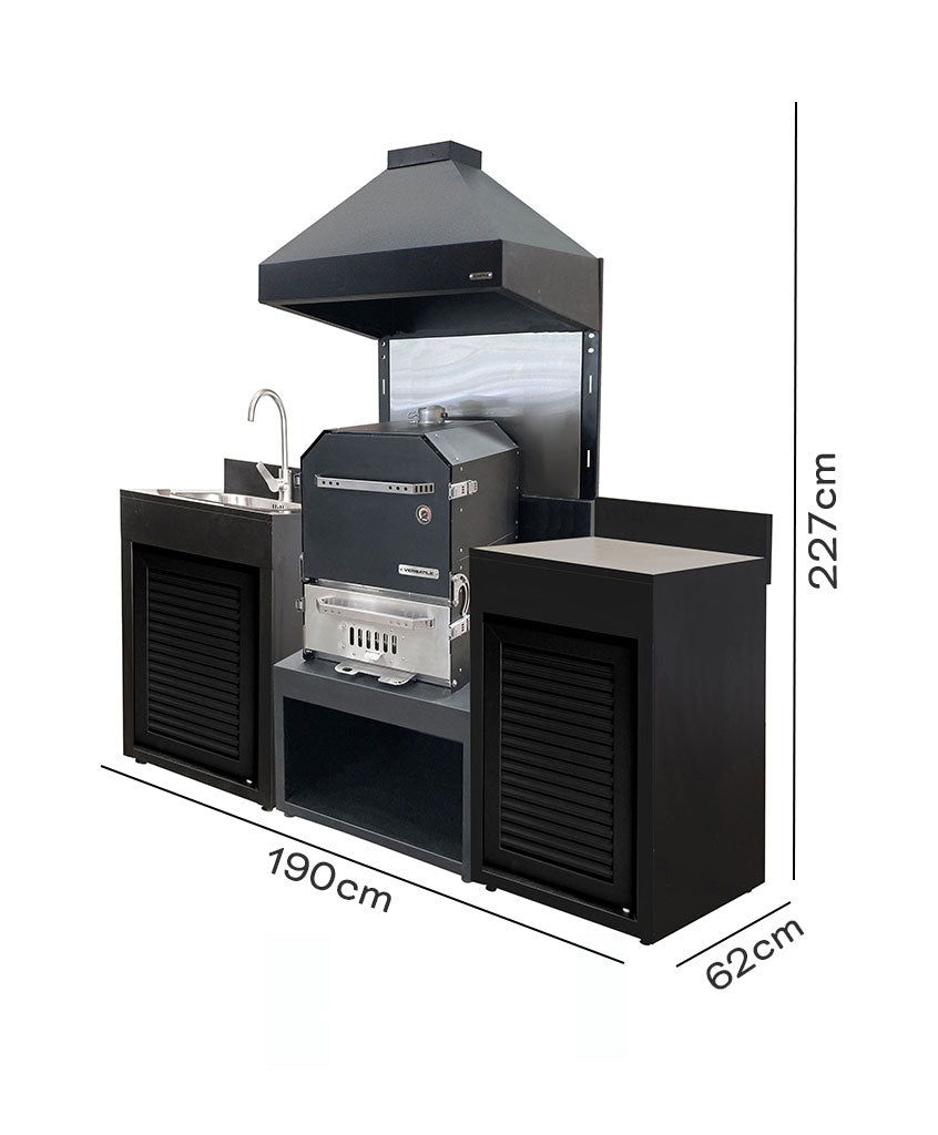 Módulo con Horno + Módulo Base 600 y  opcional Lavacopas