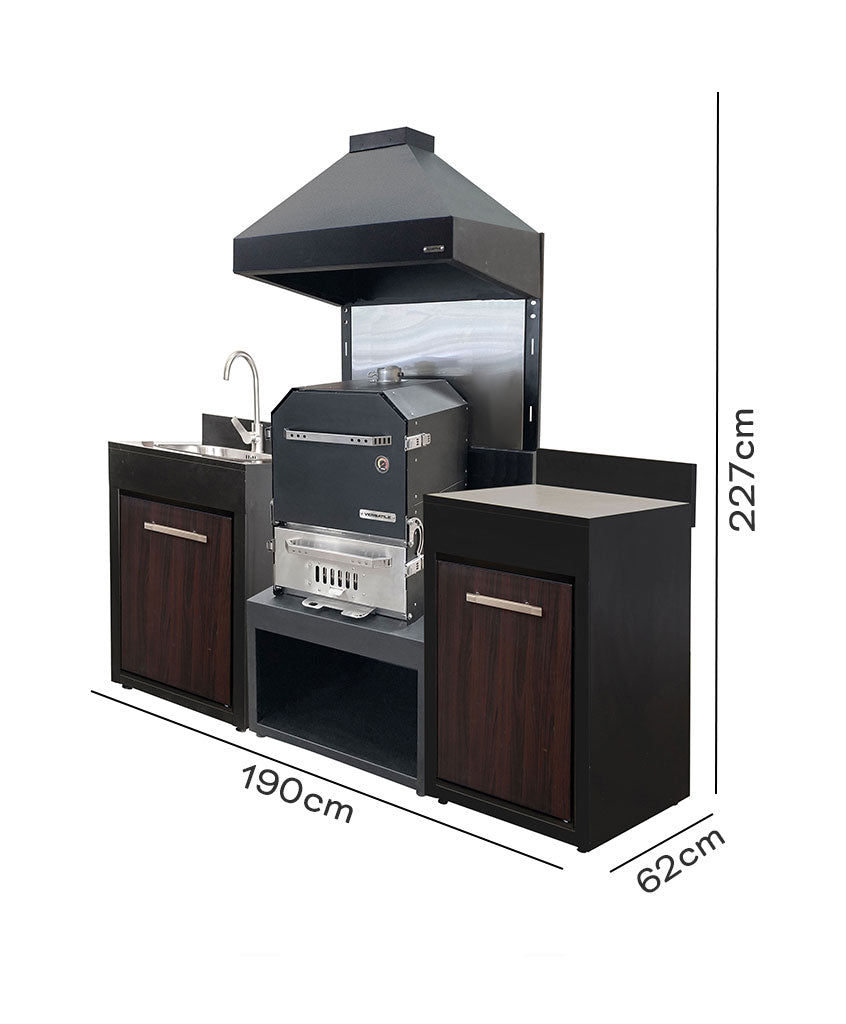 Módulo con Horno + Módulo Base 600 y  opcional Lavacopas