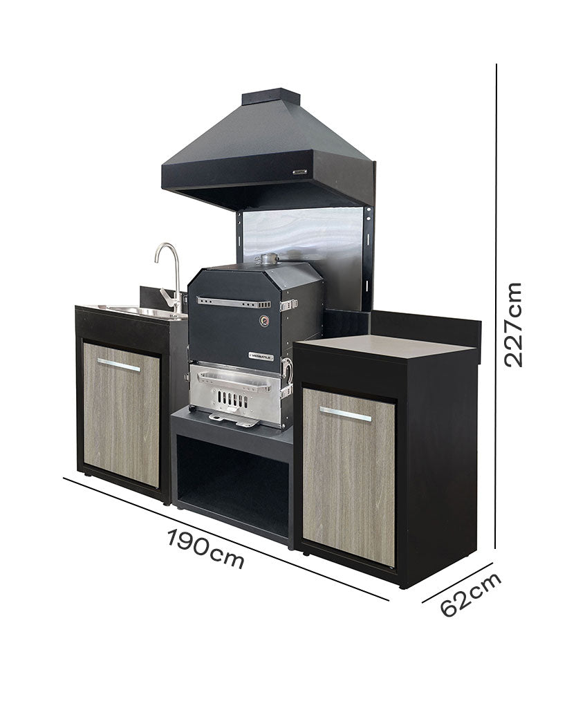 Módulo con Horno + Módulo Base 600 y  opcional Lavacopas