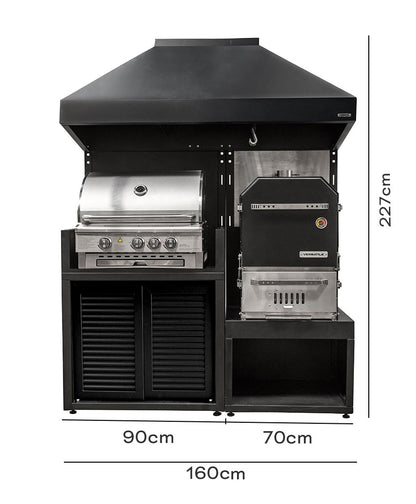 Módulo  Parrilla Gas + Horno