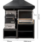 Parrilla Carbón + Horno Multifunción