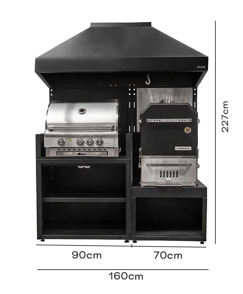 Módulo  Parrilla Gas + Horno