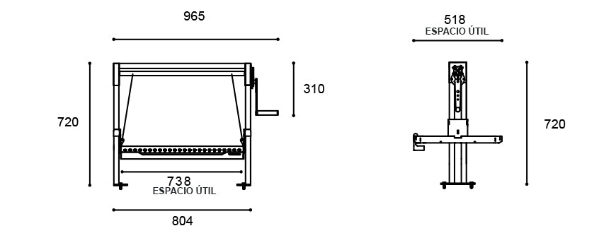 Parrilla Empotrable 900