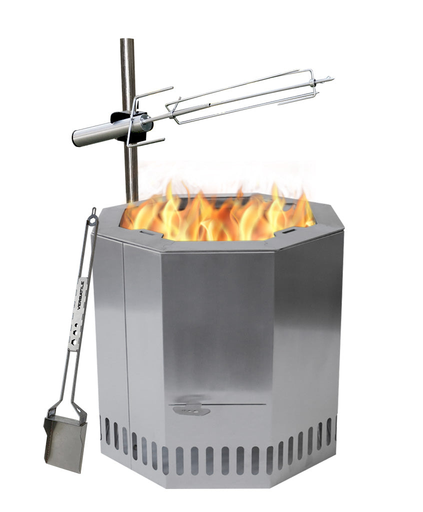 Pack Brasero con Spiedo, Parrilla o Plancha